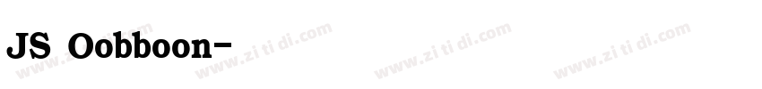 JS Oobboon字体转换
